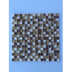 Mosaico su rete Lux Beige - 30x30 Cm